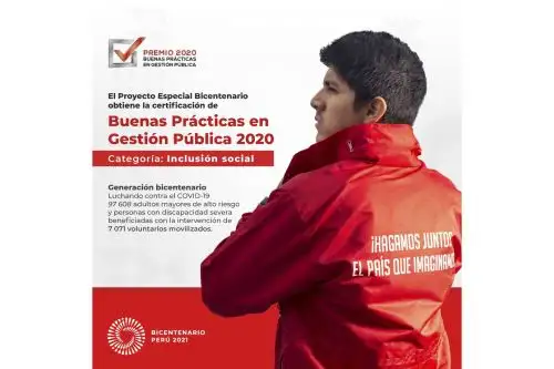 El programa Voluntarios del Bicentenario movilizó a 7,071 voluntarios de todo el país, que beneficiaron con su trabajo a 97,608 personas. Foto: ANDINA/PCM