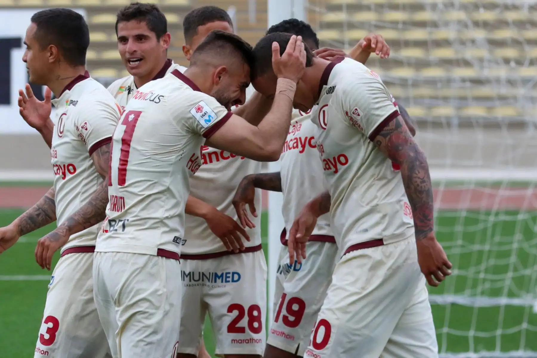 Donald Millán celebra su gol  del triunfo de Universitario de Deporte ante el Atlético Grau,  en partido de la fecha 1 Fase 2 de la Liga Movistar, en el estadio UNMSM. Foto: ANDINA/ Liga 1 Donald Millán celebra su gol  del triunfo de Universitario de Deporte ante el Atlético Grau,  en partido de la fecha 1 Fase 2 de la Liga Movistar, en el estadio UNMSM. Foto: ANDINA/ Liga 1