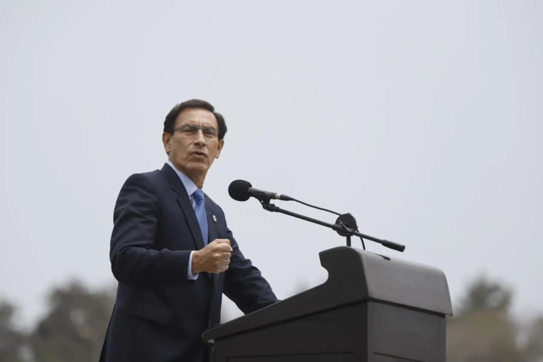 El presidente Martin Vizcarra, encabeza ceremonia por del Día del Veterano de Guerra y de la Pacificación Nacional, evento que honra el valor de miembros de las FF.AA. y Policía Nacional que participaron en conflictos en defensa de la soberanía nacional.
Foto: ANDINA/Prensa Presidencia