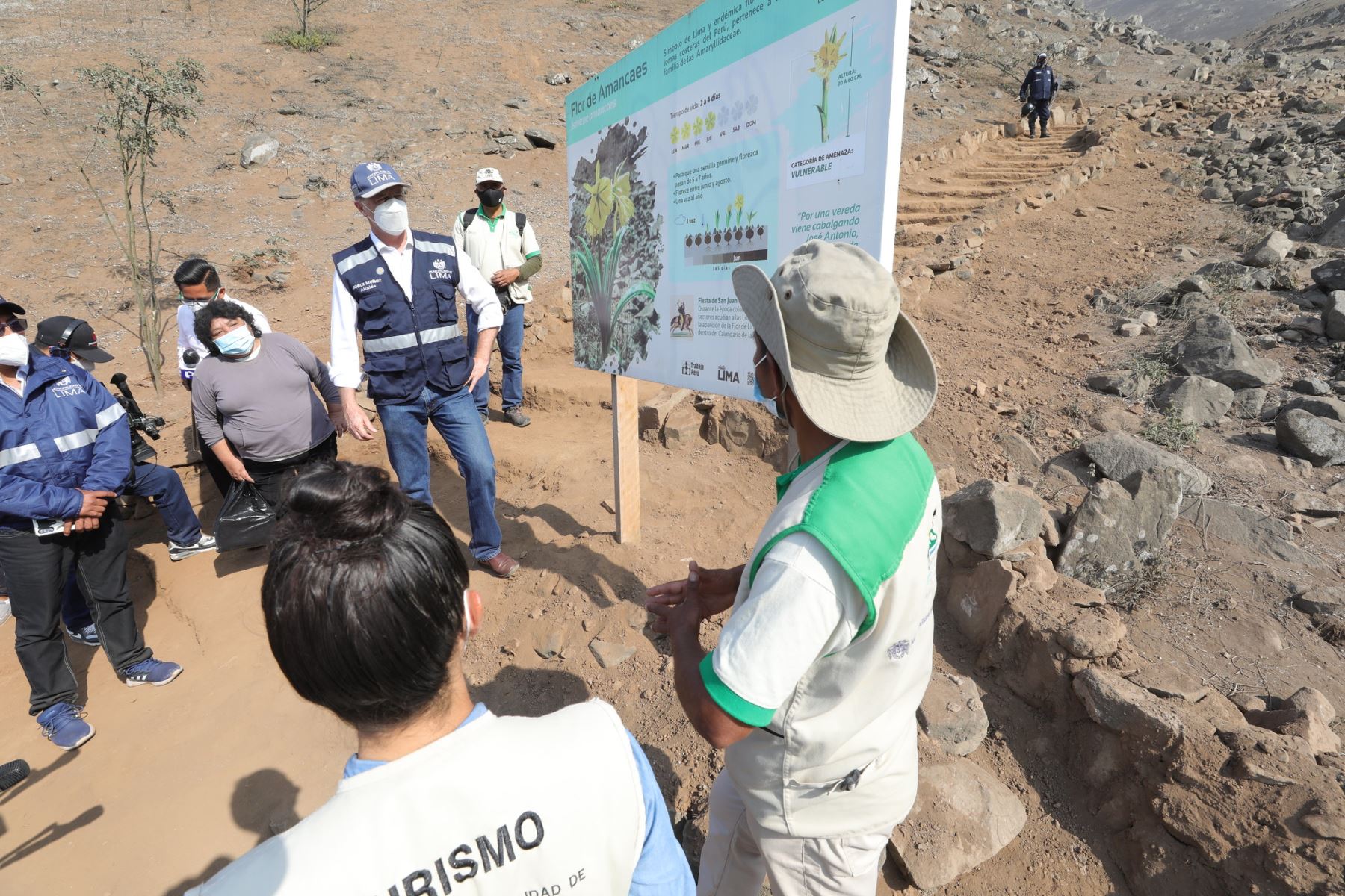 Municipalidad de Lima entrega obra de acondicionamiento turístico en las Lomas de Paraíso en Villa María del Triunfo. Foto: MML