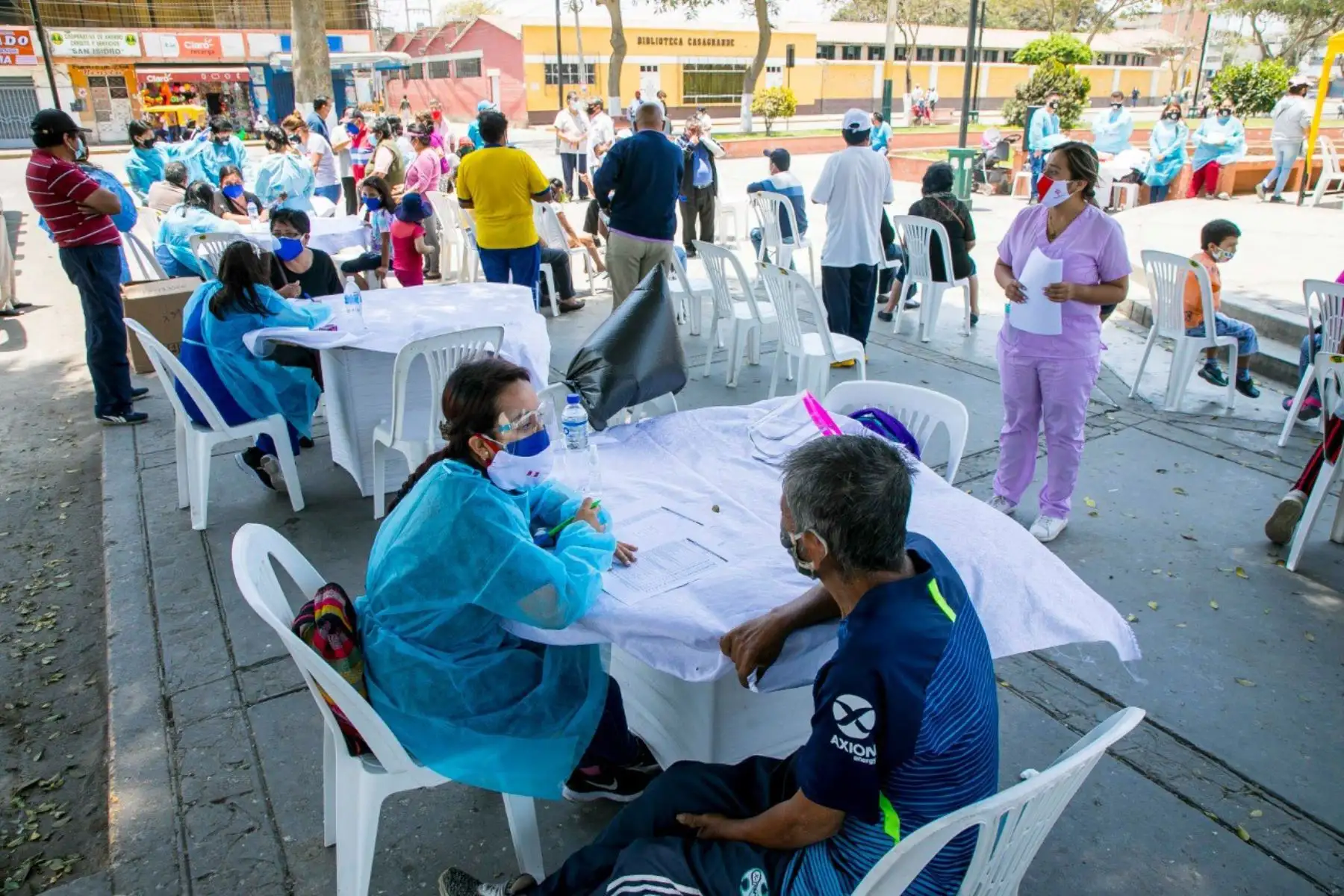 Profesionales de la salud impulsan campaña de atención médica gratuita para la población de La Libertad en situación vulnerable por el covid-19. Foto: ANDINA/Difusión
