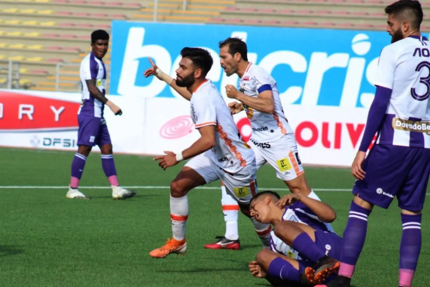 FC Ayacucho gano 2 - 0 a Alianza Lima, en partido  por la primera fecha de la fase 2 de la Liga 1, en el estadio San Marcos. Foto: Liga 1
