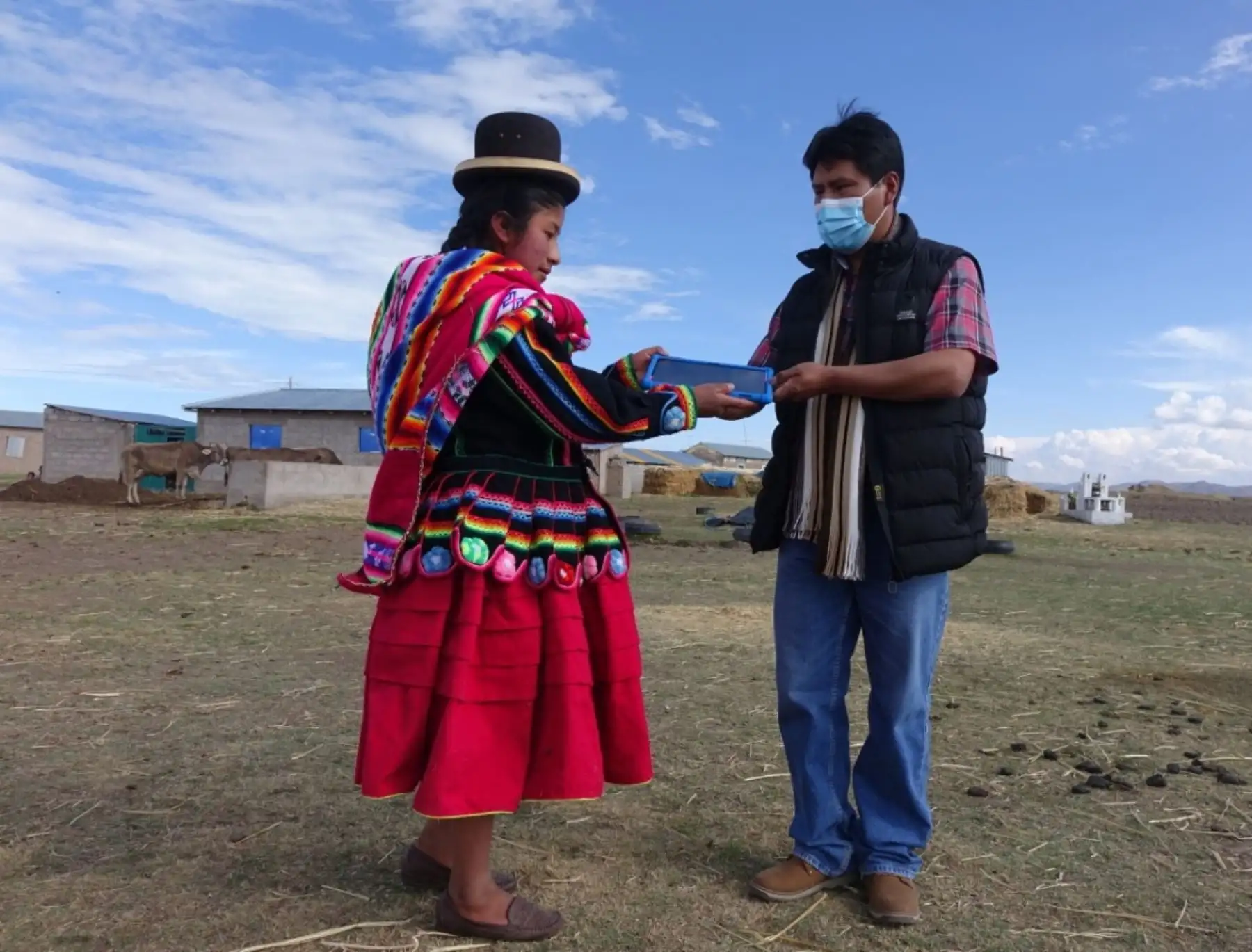 Conoce a Lizeth Chambi, la primera estudiante de Puno en recibir su tableta electrónica que distribuye el Ministerio de Educación en todo el país. ANDINA/Difusión