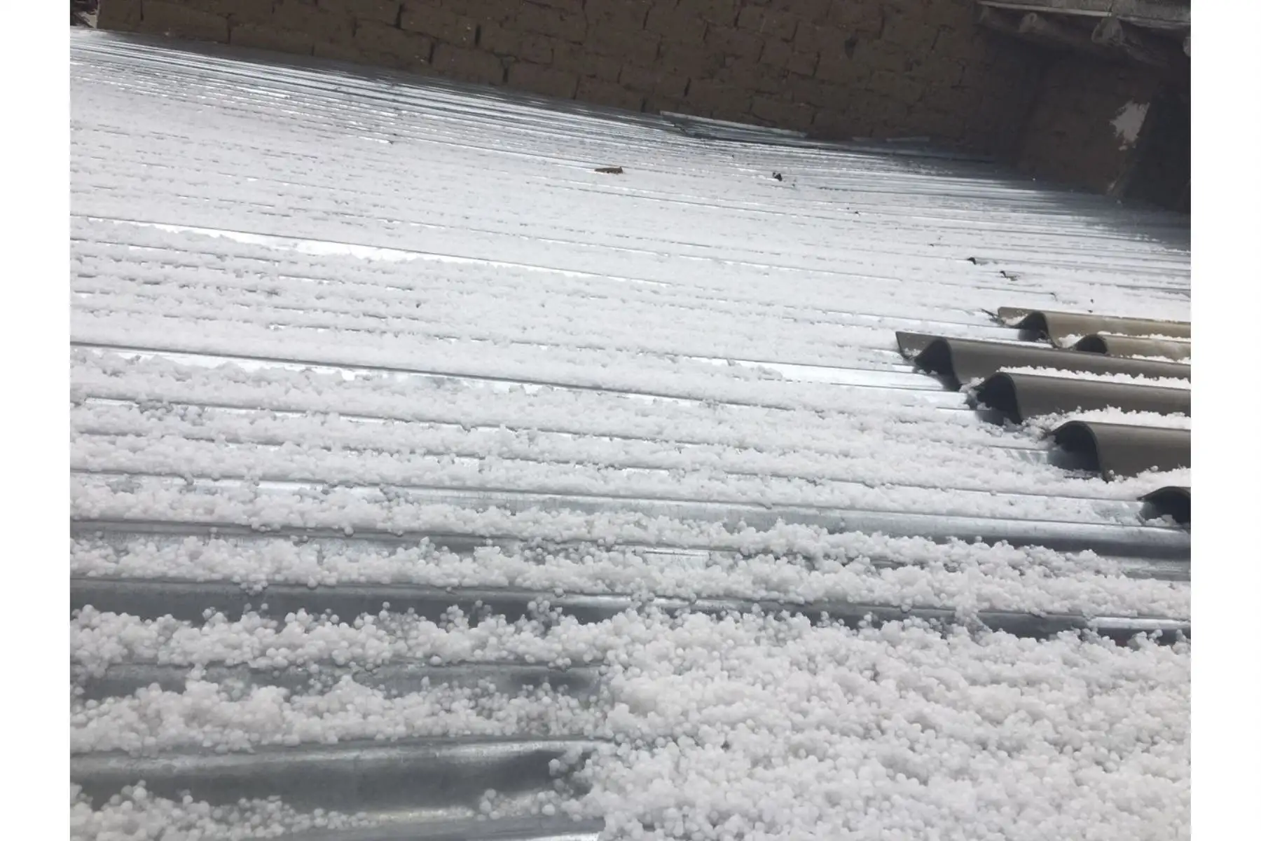 La granizada causó afectación en las localidades de Mallaspampa, Chopijirca, Pampamarca, Shirapucro y Fundo Aco, en la provincia ancashina de Carhuaz. Foto: ANDINA/Difusión