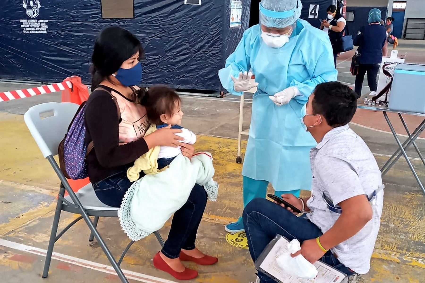 Lambayeque priorizará la vacunación de niños menores de cinco años para evitar enfermedades como la difteria. Foto: ANDINA/Difusión