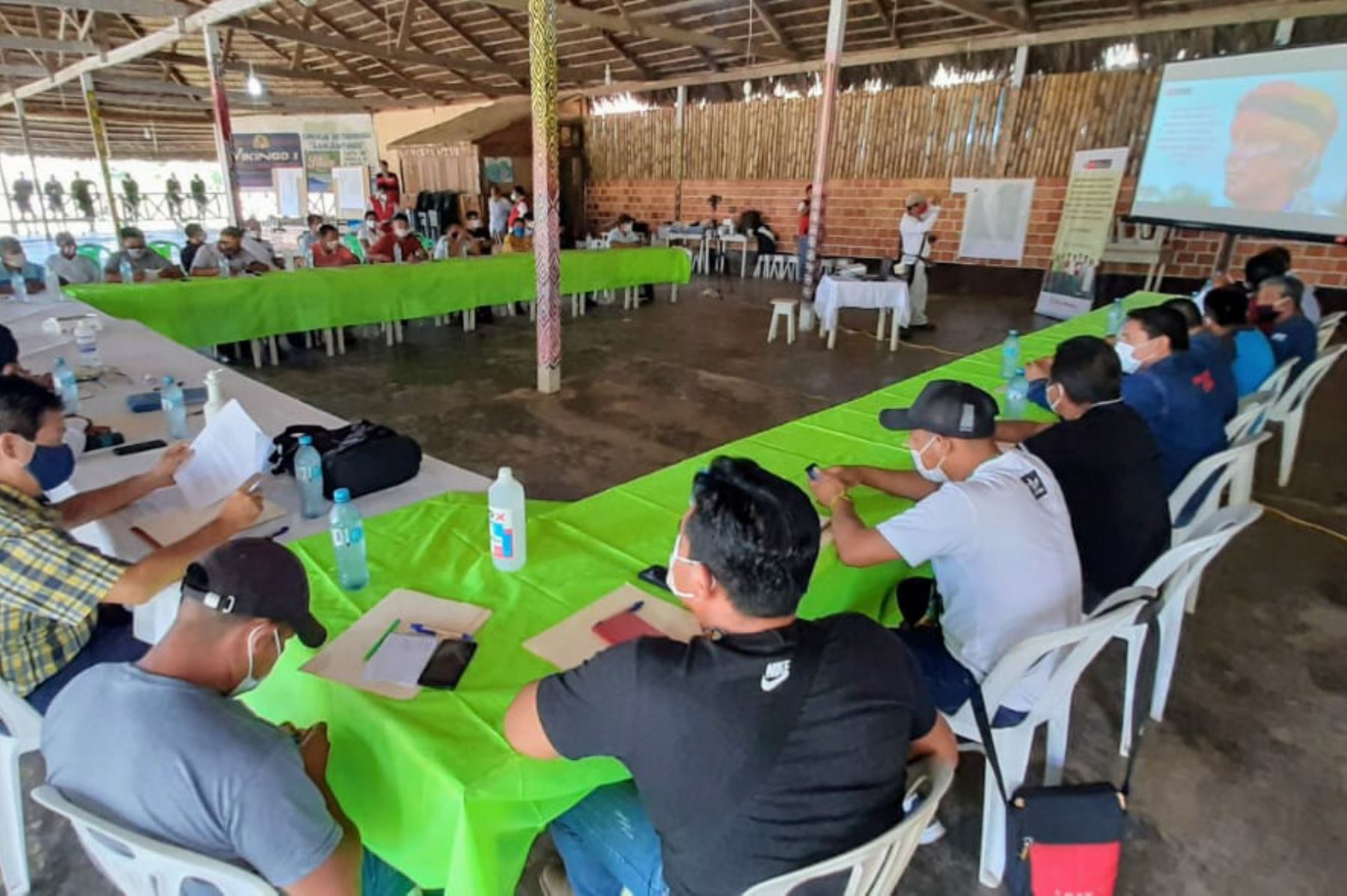San Lorenzo, capital de Datem del Marañón, fue sede de la reunión de autoridades locales y del Ejecutivo como parte del comité gestor de monitoreo de intervenciones y resultados. Foto: ANDINA/PCM