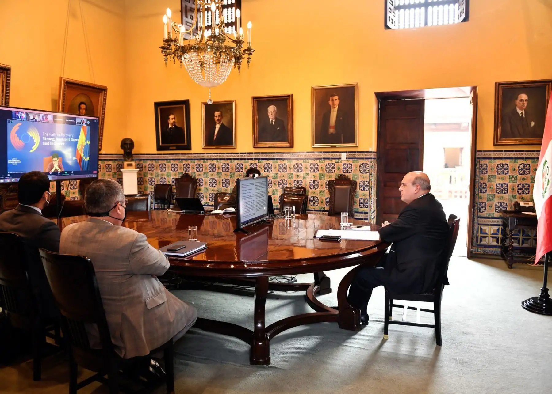 Canciller Mario López en reunión del Consejo de la OCDE a nivel ministerial