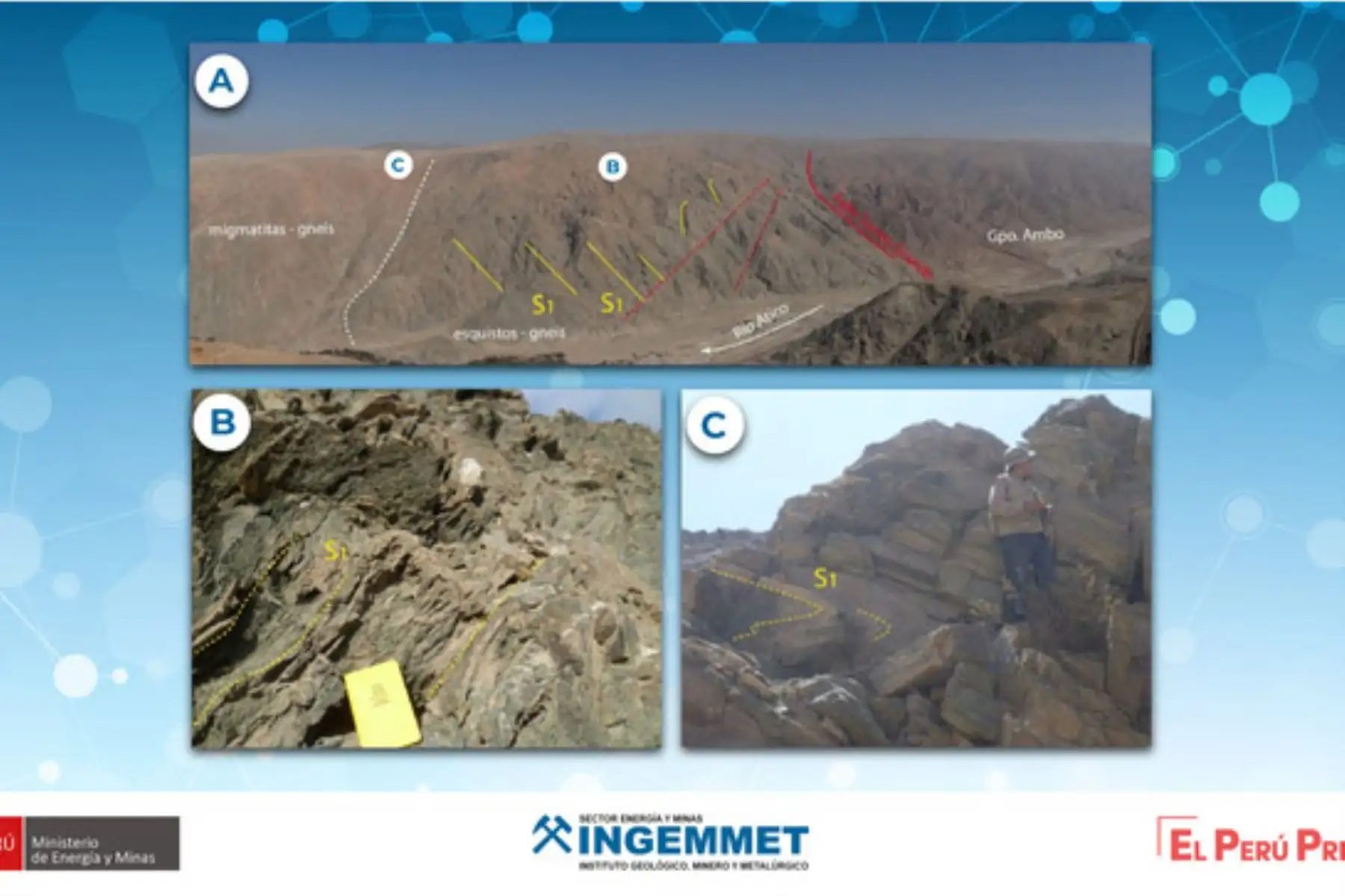 Este conjunto de rocas, las más antiguas del Perú, también es conocido como Macizo de Arequipa, indicó el Ingemmet. Foto: ANDINA/Difusión