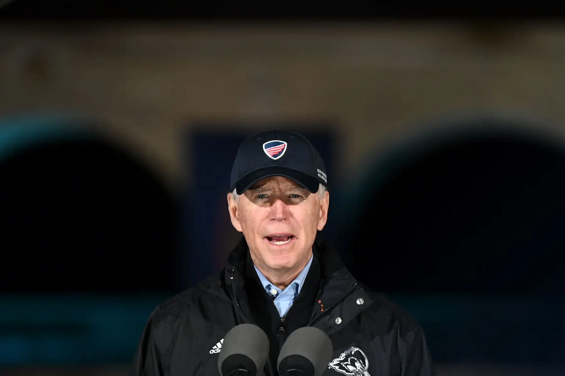 El candidato presidencial demócrata Joe Biden habla durante un mitin en Filadelfia, Pensilvania.
Foto: AFP