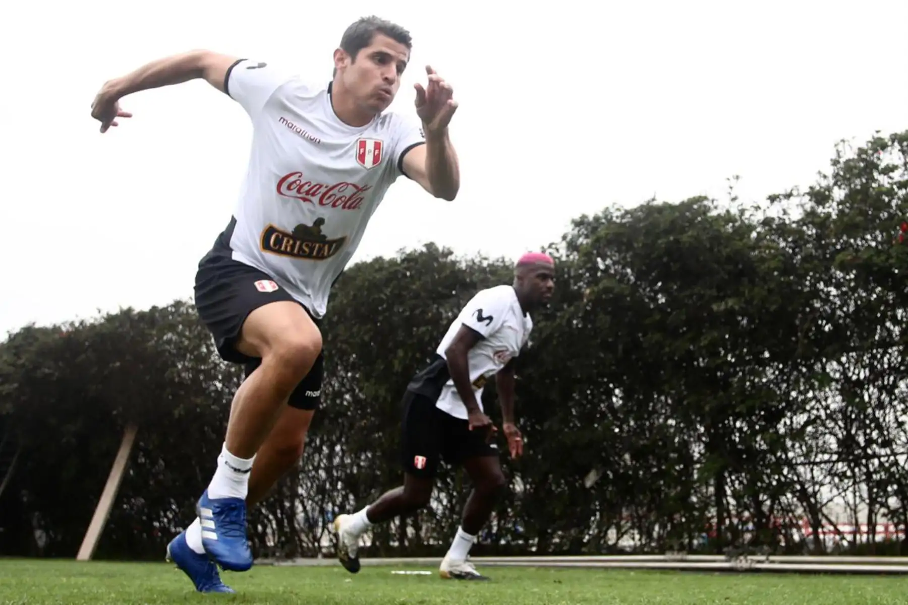 Aldo Corzo de la Selección peruana realiza su primer día de entrenamientos en Videna con miras a las fechas 03 y 04 de las Clasificatorias Qatar 2022. Foto: @SeleccionPeru