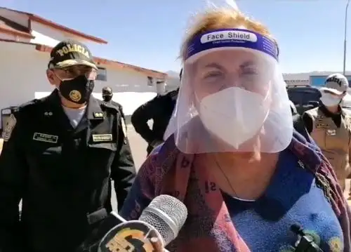 Ministra de la Mujer, Rosario Sasietaa, lamenta muerte de humilde mujer atacada por expareja en Cajamarca.