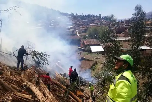 Incendio forestal en la región Áncash. Foto: ANDINA/Difusión