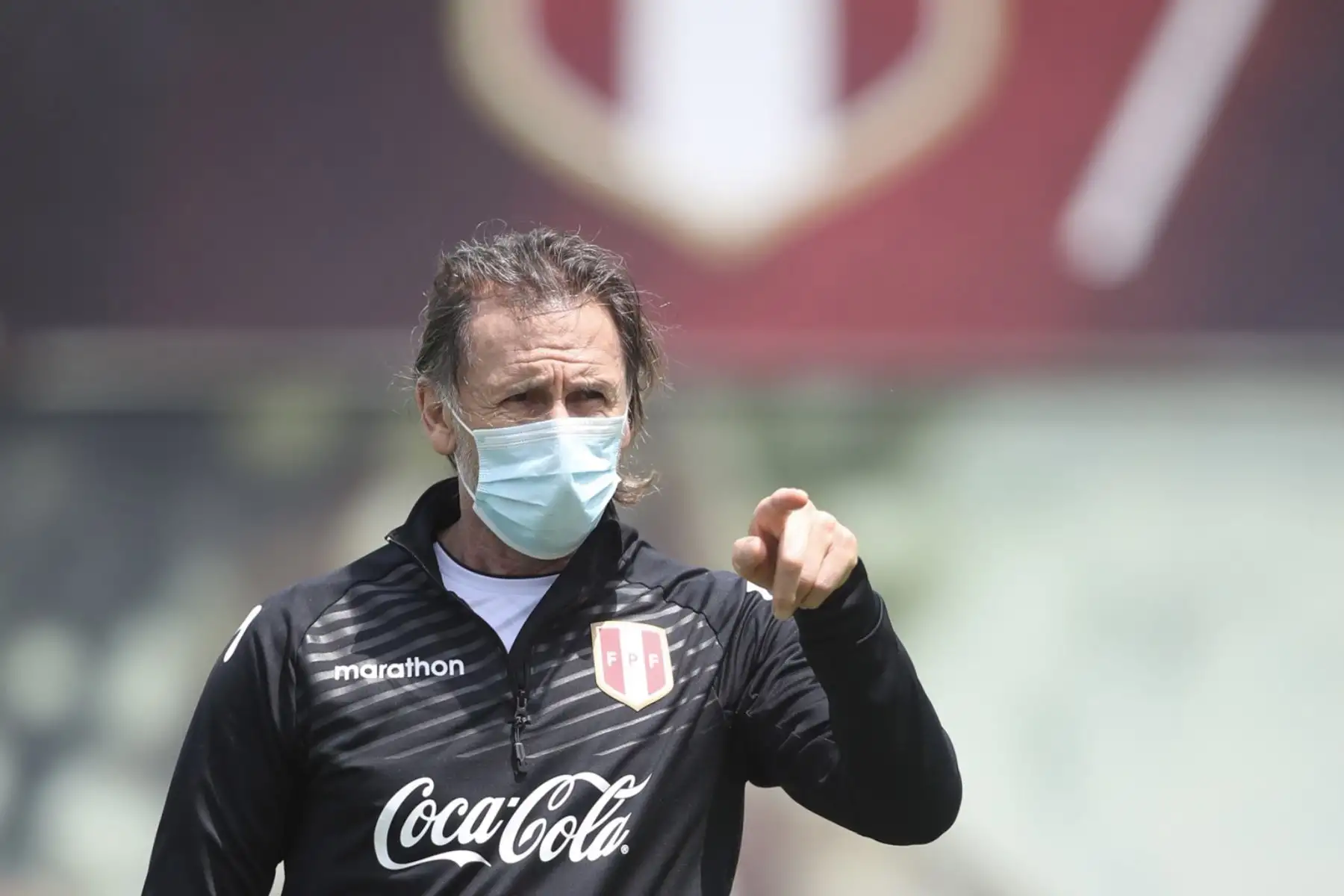 El DT de la Selección Ricardo Gareca dirige su segundo día de entrenamientos en Videna con miras a las fechas 03 y 04 de las Clasificatorias Qatar 2022. Foto: @SeleccionPeru