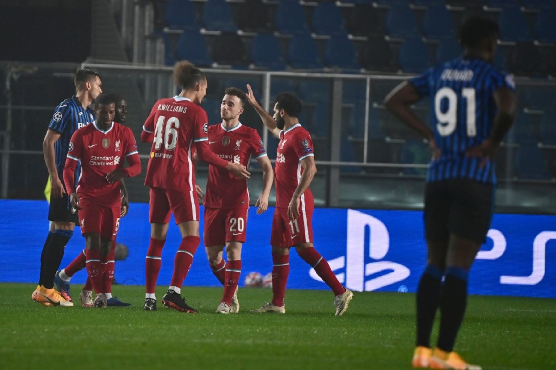 Liga de Campeones; Liverpool golea 5-0 a Atalanta en Italia