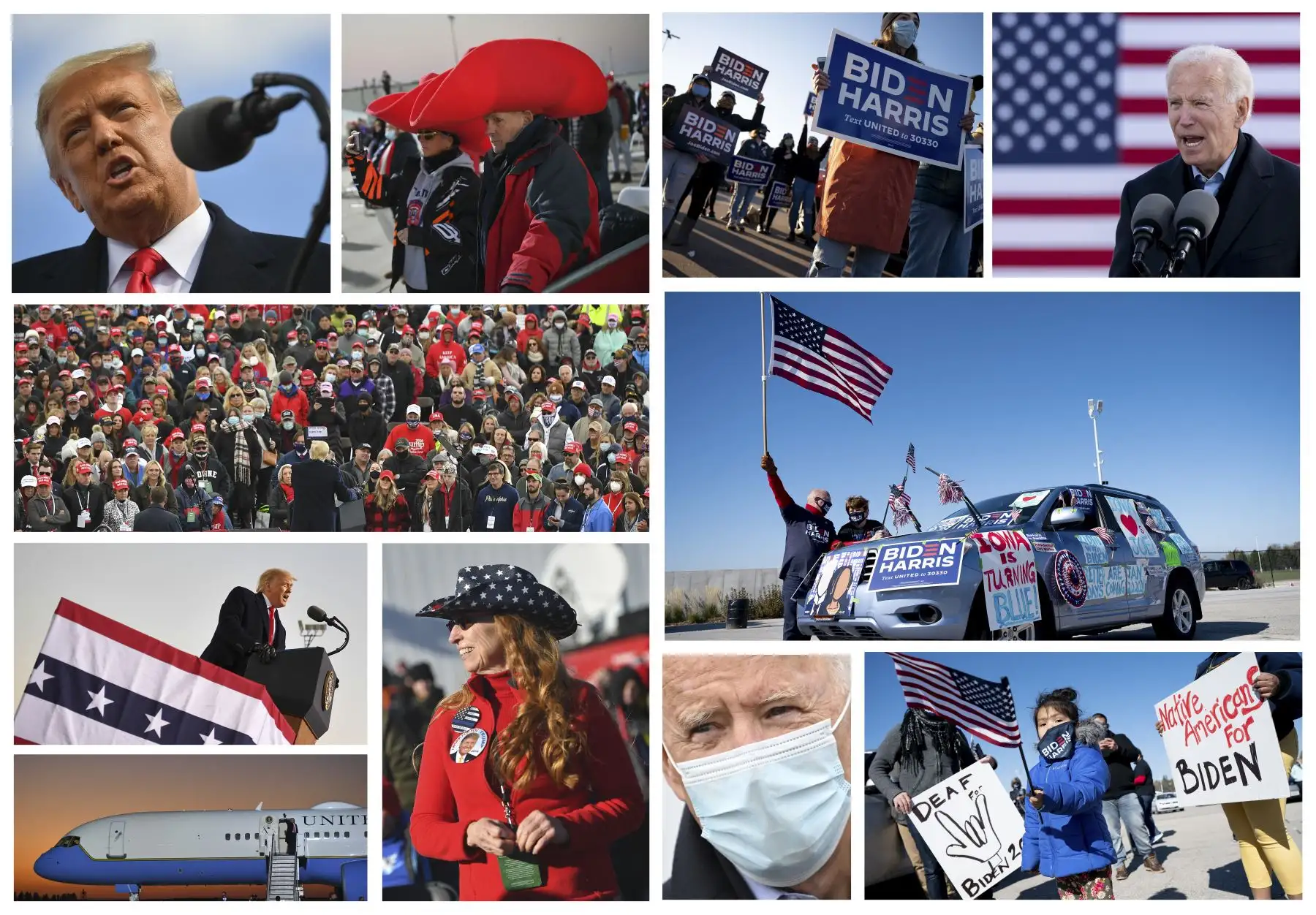 La votación está reñida en Arizona, Florida, Georgia, Michigan, Carolina del Norte y Pensilvania. Foto: AFP