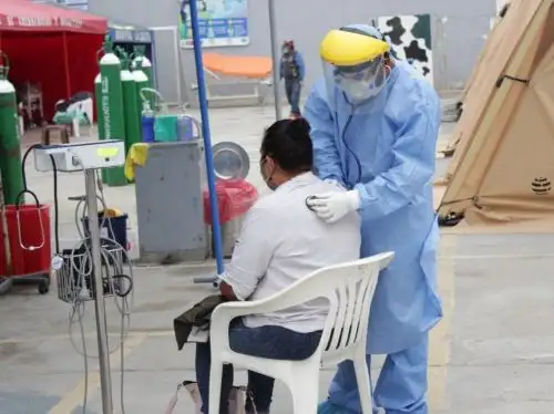 El hospital La Caleta de Chimbote, en Áncash, reporta un descenso de casos covid-19 en ese nosocomio. ANDINA/Difusión