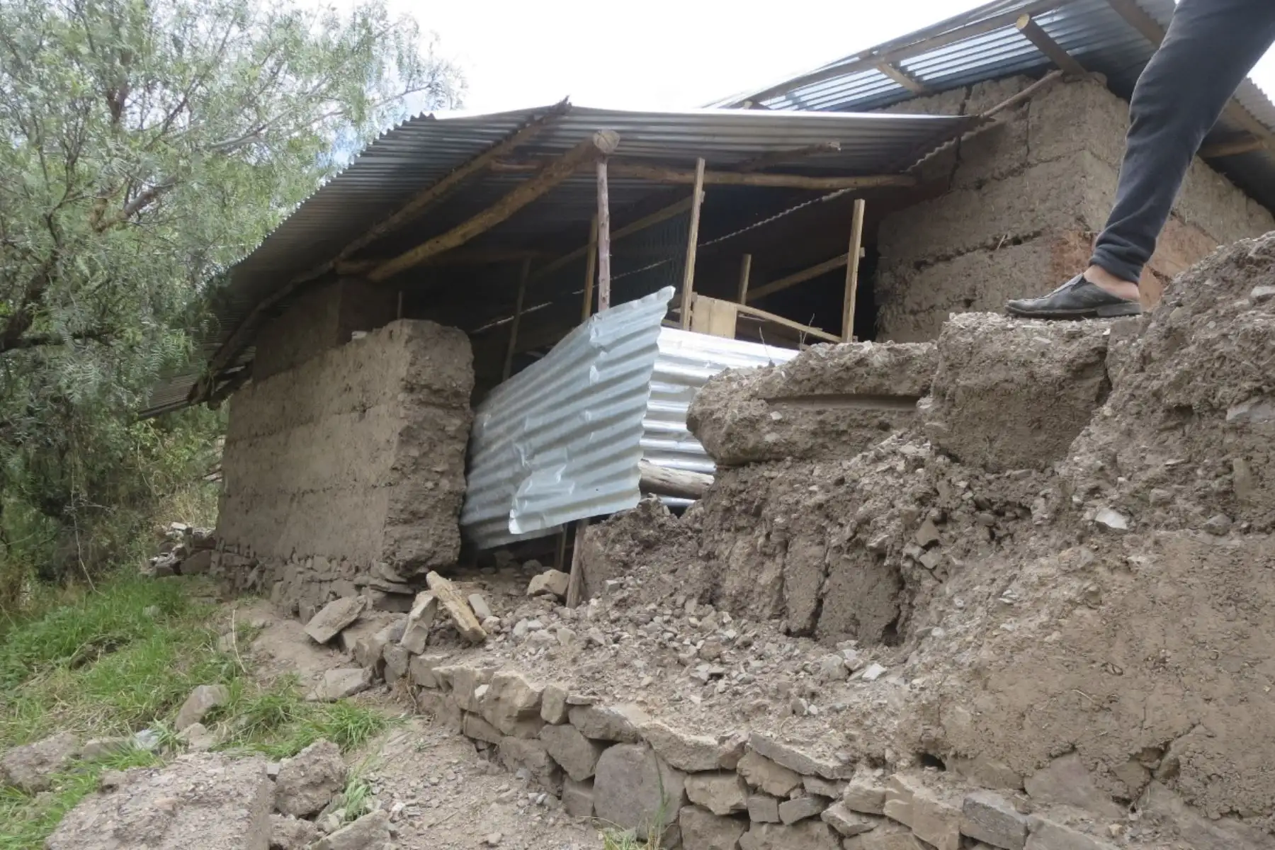 Los peligros geológicos identificados e inventariados corresponden a deslizamientos y erosiones de laderas, los cuales afectaron viviendas, terrenos de cultivo y zonas de pastoreo. Foto: ANDINA/Ingemmet