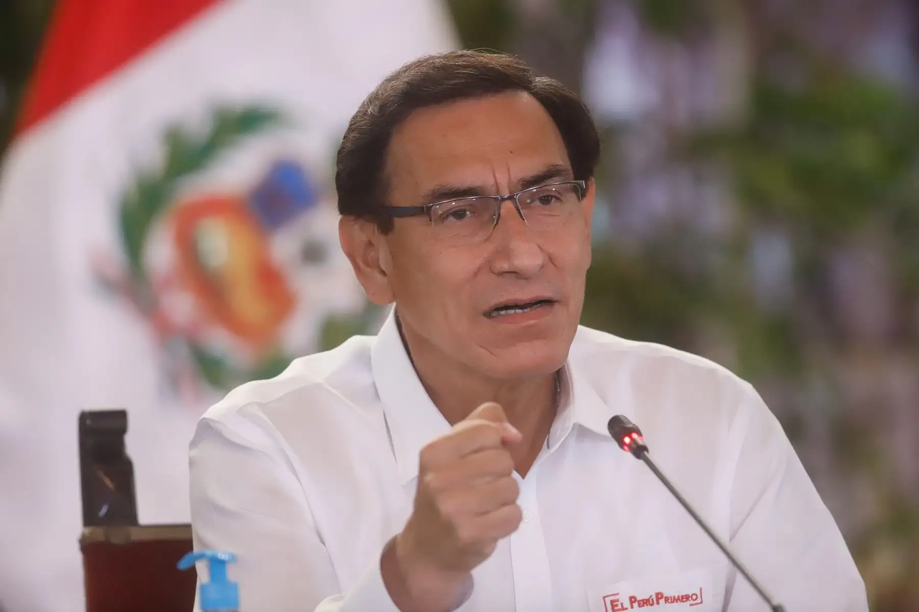 El presidente de la República, Martín Vizcarra, brindó un pronunciamiento para dar a conocer un balance sobre las medidas entorno a la lucha contra la pandemia por el Covid-19, acciones a favor de la reactivación económica y otros temas de interés nacional. Foto: ANDINA/Prensa Presidencia