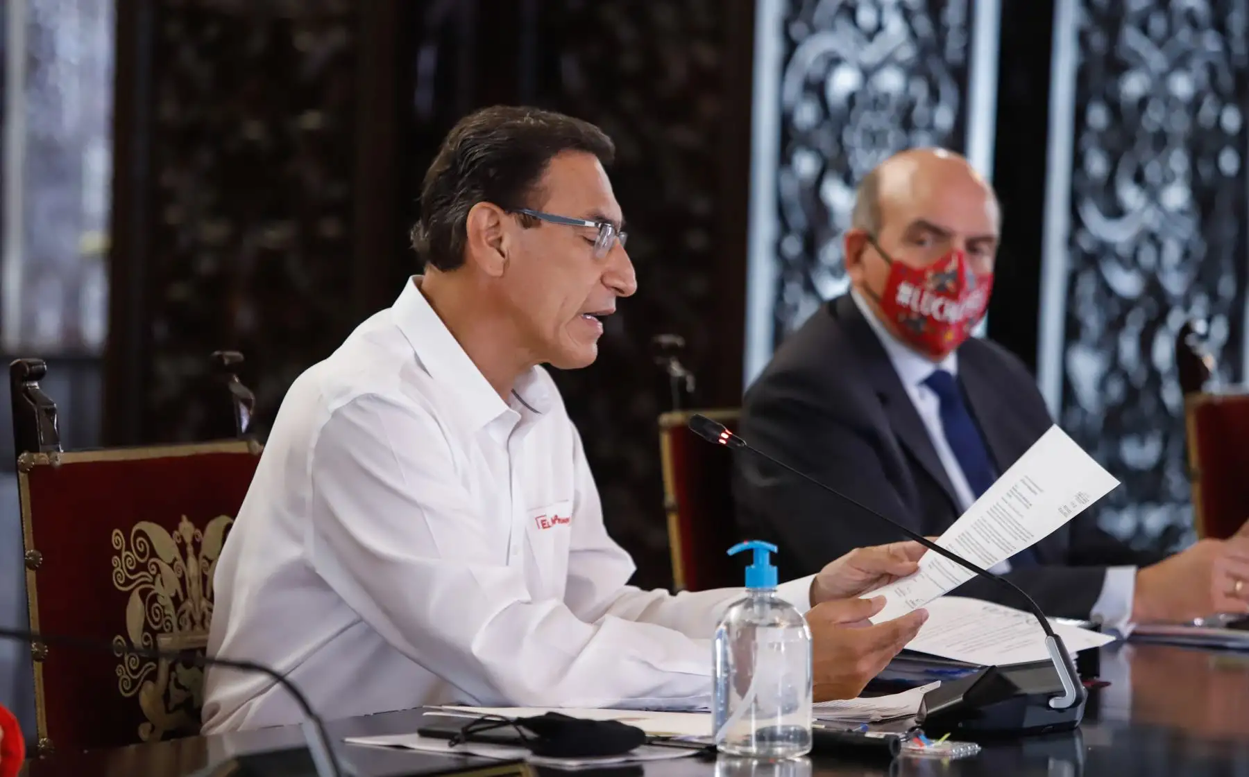 El presidente de la República, Martín Vizcarra, brindó un pronunciamiento para dar a conocer un balance sobre las medidas entorno a la lucha contra la pandemia por el Covid-19, acciones a favor de la reactivación económica y otros temas de interés nacional. Foto: ANDINA/Prensa Presidencia
