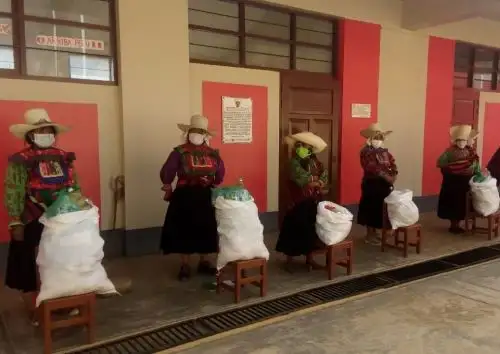 Qali Warma entrega 213 toneladas de alimentos en zonas altoandinas de la región Lambayeque destinados para atender a 12,432 estudiantes. ANDINA/Difusión