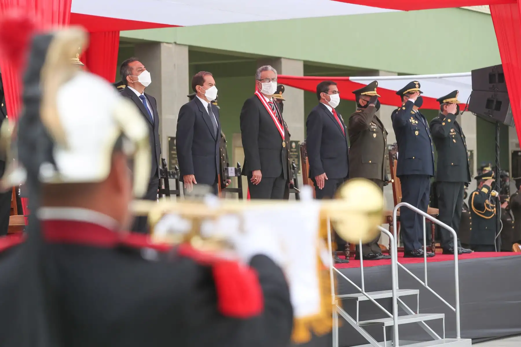 Presidente del Consejo de Ministros Walter Martos participó de la ceremonia por el 204 aniversario del natalicio del coronel Francisco Bolognesi y el día del soldado en la Escuela Militar de Chorrillos.

Foto: ANDINA/PCM
