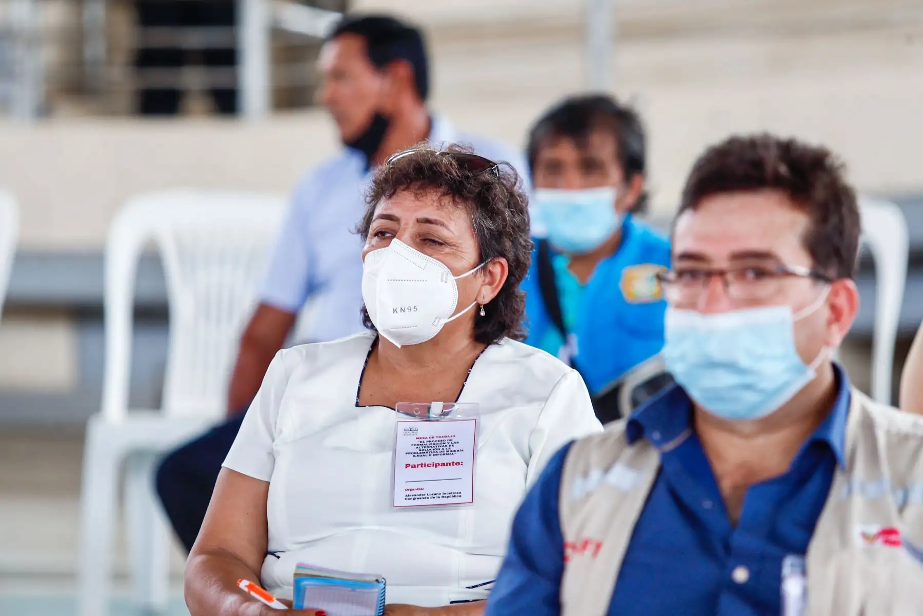 El ministro de Energía y Minas, Miguel Inchaústegui, participó en Madre de Dios de la Mesa de Trabajo: “El Proceso de Formalización y las alternativas de solución a la problemática de la minería ilegal e informal. Foto: Ministerio de Energía y Minas