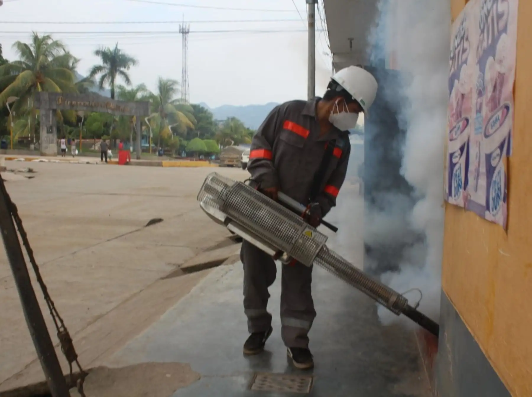 Autoridades de salud de Ayacucho intensifican su campaña contra el dengue en el distrito de Sivia, en el ámbito del Vraem. ANDINA/Difusión