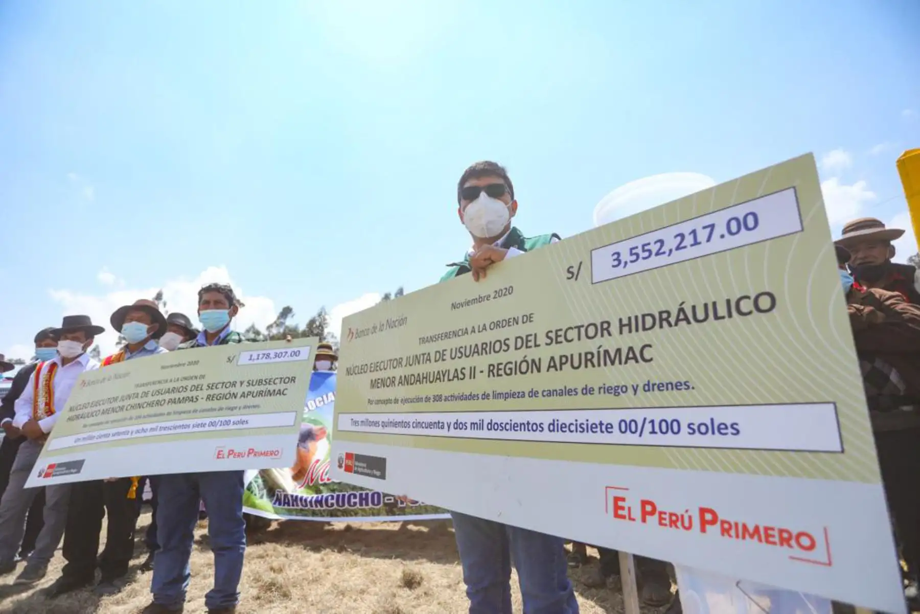 El ministro de Agricultura, Jorge Montenegro, llegó a la comunidad de Ollabamba, en su segundo día de visita de trabajo en Apurímac.