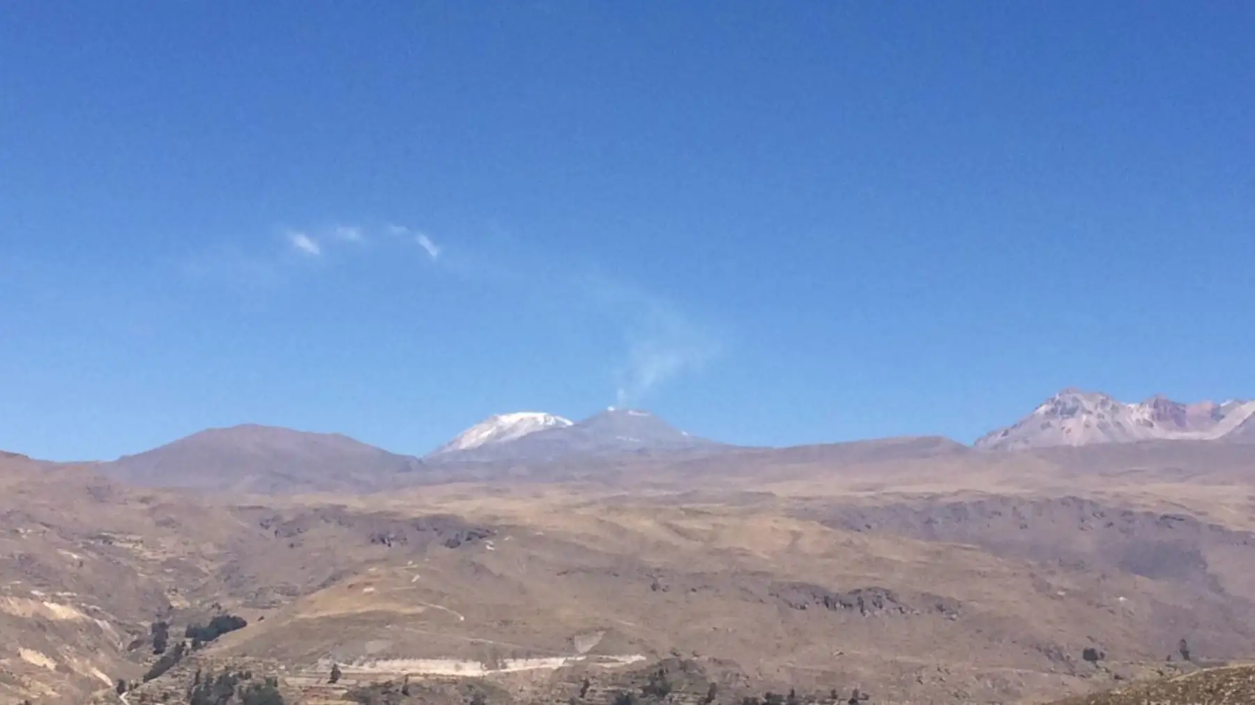 El volcán Sabancaya, considerado el segundo más activo del Perú, cumple cuatro años de proceso eruptivo, iniciado el 6 de noviembre del 2016. Foto: INGEMMET