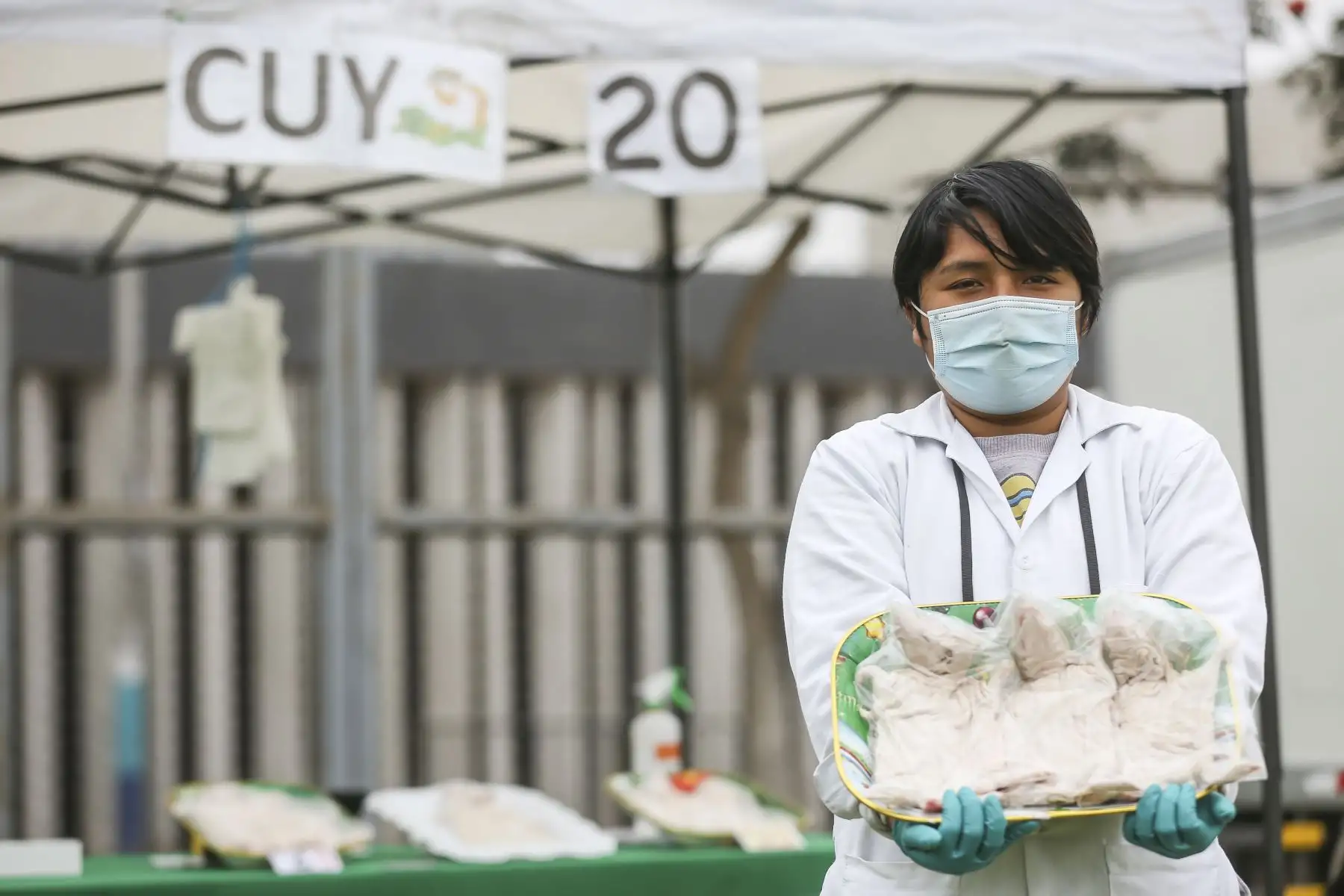 Ante el alza en el precio del pollo, se ofrecieron diferentes cortes de carne de res, cuy y cerdo, así como huevos de codorniz y corral, a precios al por mayor. Foto: ANDINA/MML