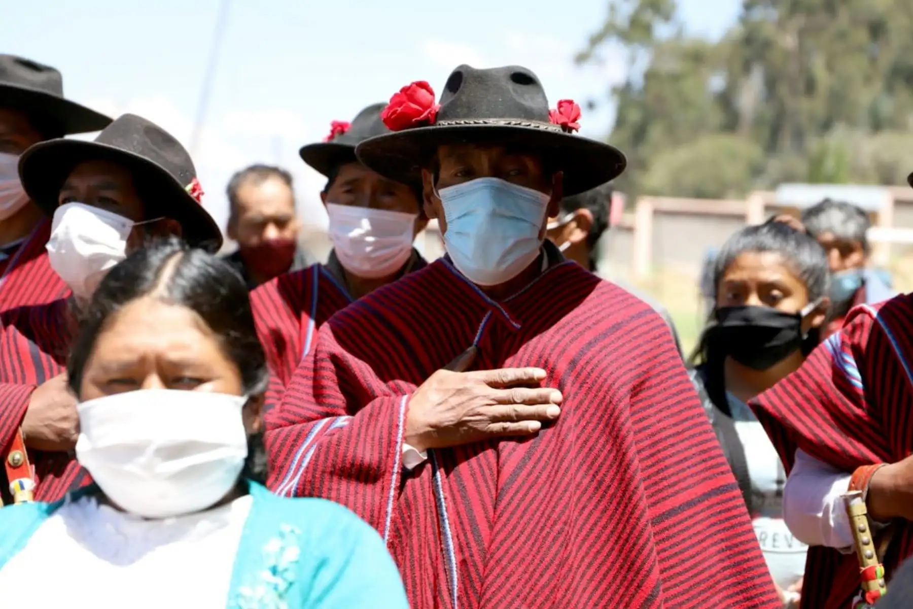 El Midis llega a comunidad aimara acantaya en Puno para brindar atenciones prioritarias a compatriotas, a fin de mitigar el impacto de la pandemia por la COVID-19. Foto: Midis