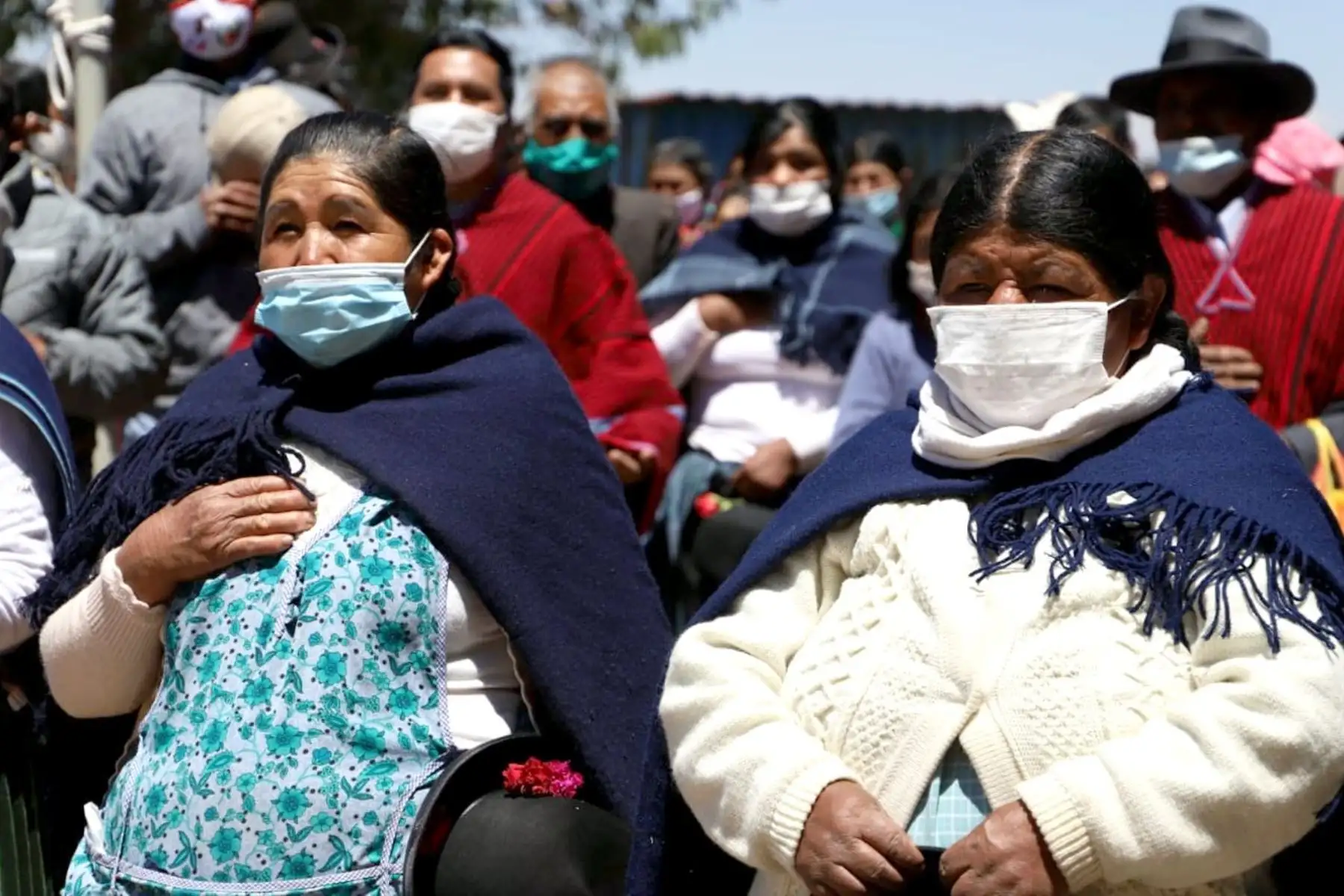 El Midis llega a comunidad aimara acantaya en Puno para brindar atenciones prioritarias a compatriotas, a fin de mitigar el impacto de la pandemia por la COVID-19. Foto: Midis