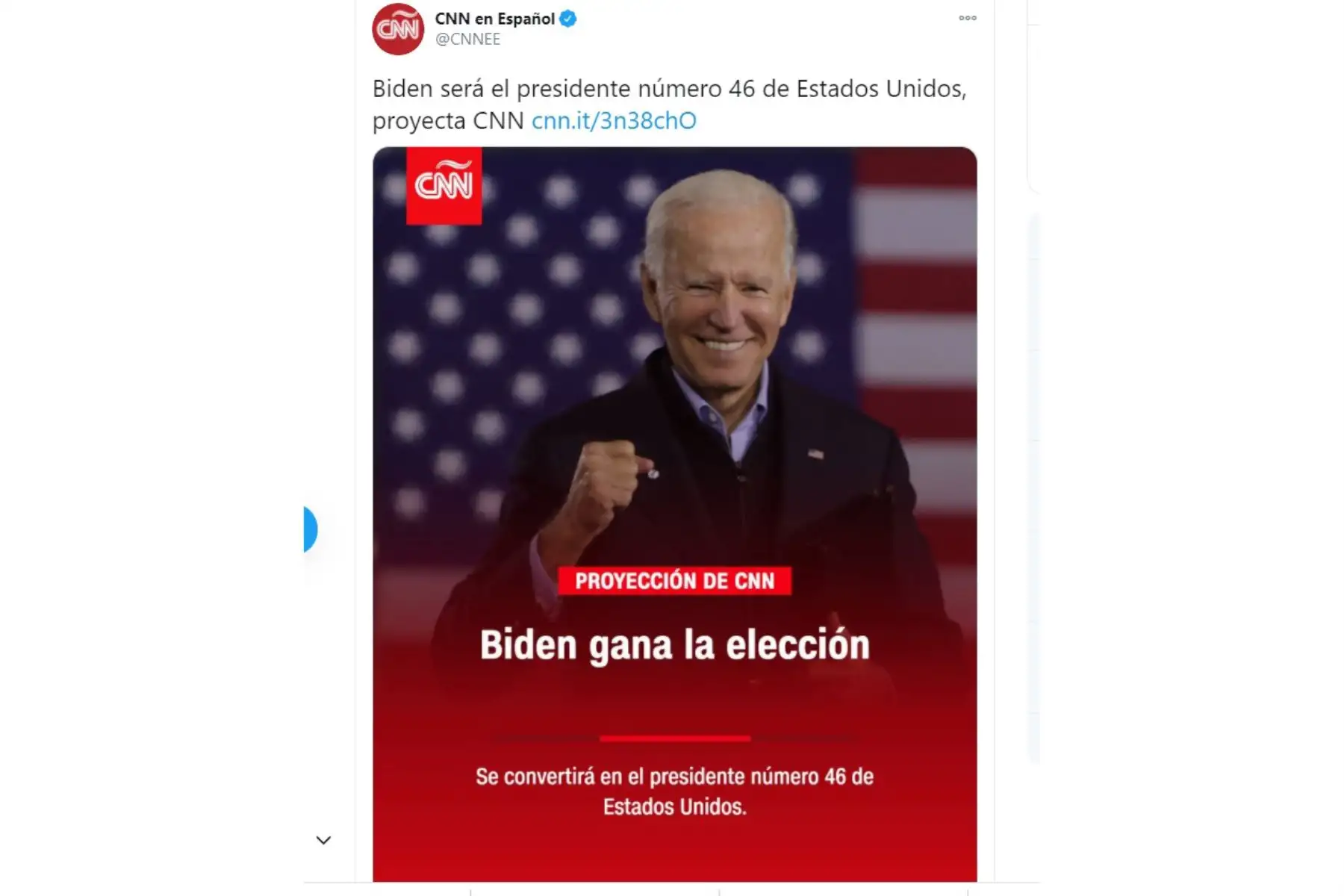 Pordada CNN .El mundo reacciona a la victoria de Joe Biden y Kamala Harris en las elecciones de EE.UU.
Foto: Internet