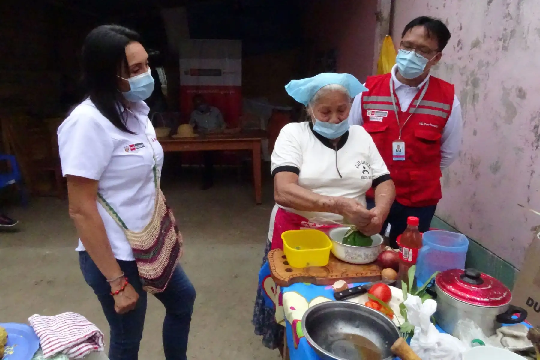 Ministra de Desarrollo e Inclusión Social, Patricia Donayre supervisa la entrega a domicilio del Bono Familiar Universal 