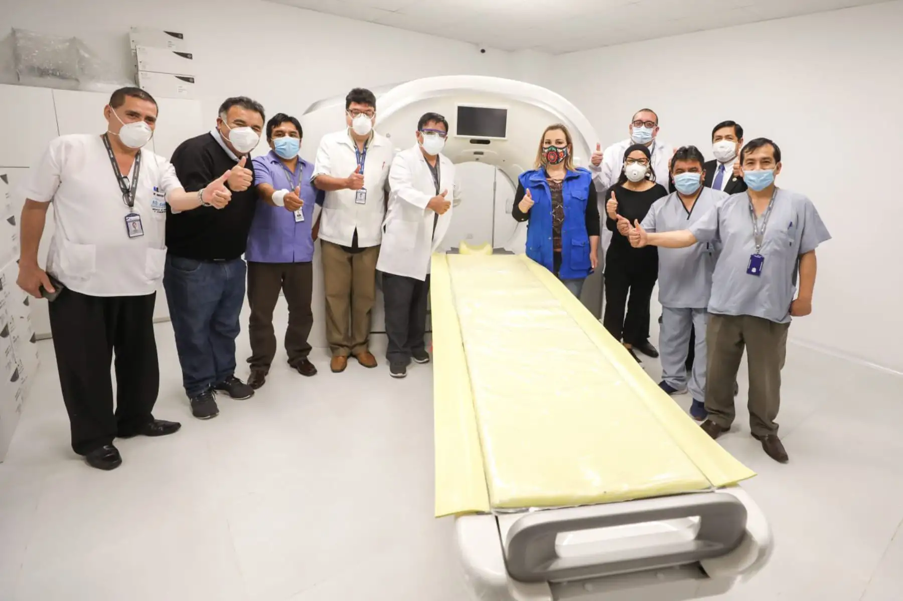 Después de 11 años, el Hospital Gustavo Lanatta Lujan  contará con un tomógrafo de última generación de 128 cortes, sala de observación y procesamiento. En 45 días se entregará el laboratorio más grande  del norte de chico de Lima y estará en Huacho.
Foto: Essalud

Foto: ANDINA/Difusión