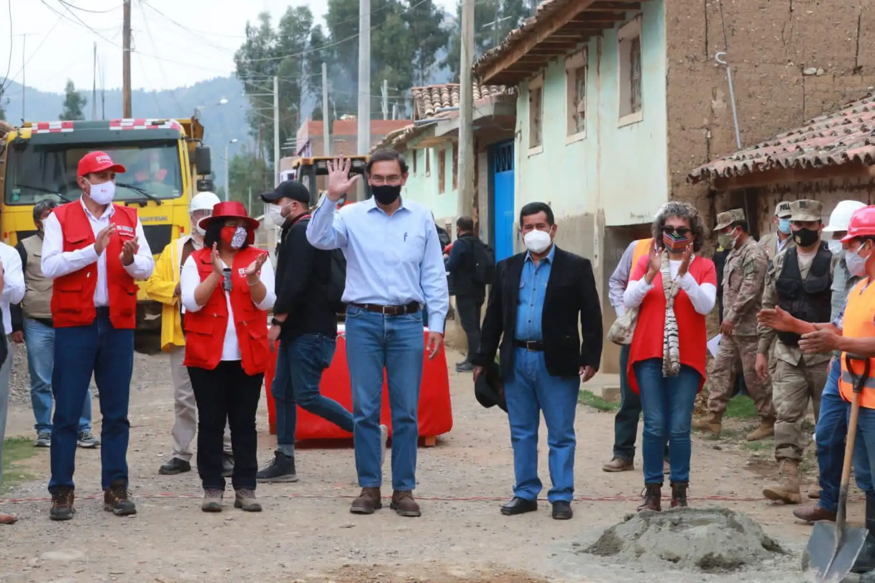 El presidente Vizcarra, realiza  agenda de trabajo en temas relacionados con obras de infraestructura vial y urbana en la región Junín.
Foto: ANDINA/Prensa Presidencia
