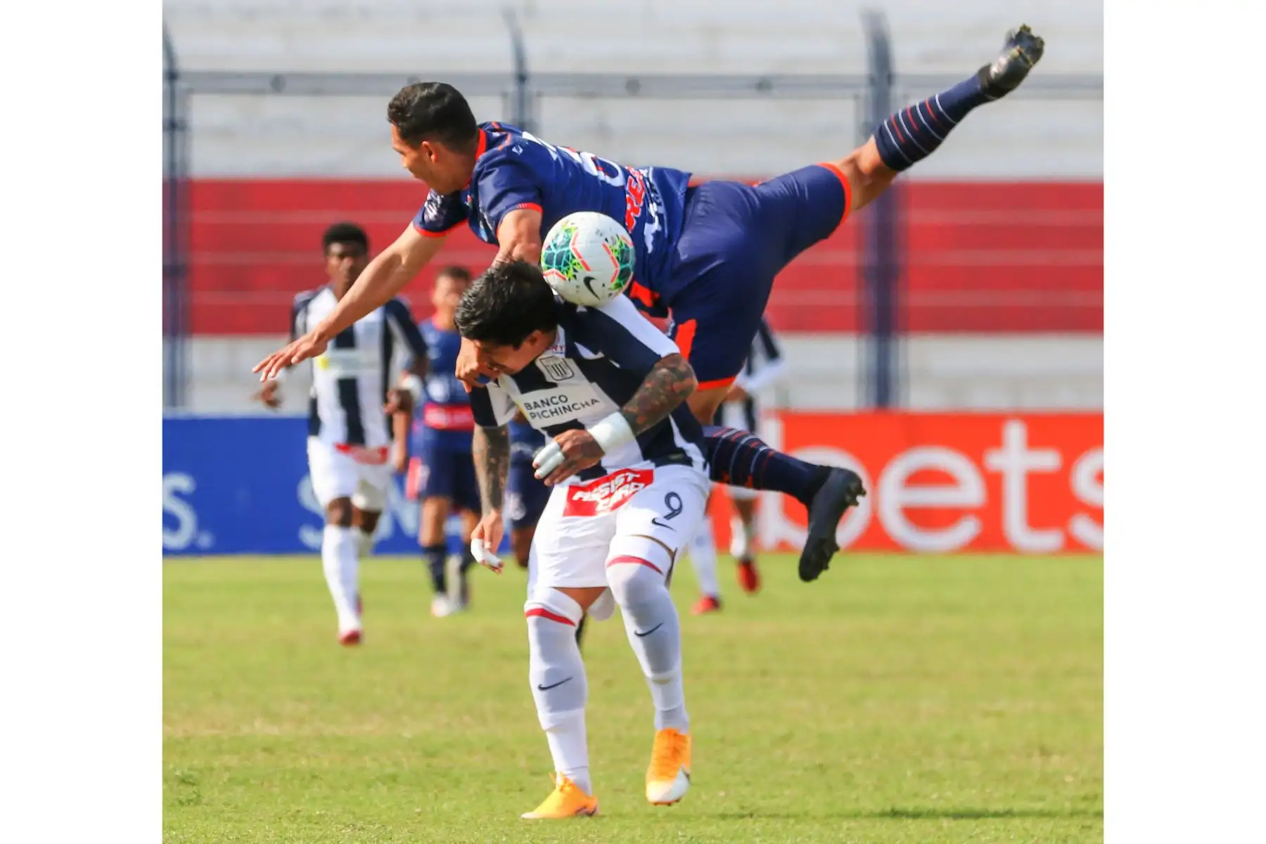 Alianza Lima se enfrentó a César Vallejo en el estadio Iván Elías de Villa El Salvador por la fecha 5 de la Fase 2. Al final el cuadro trujillllano goleó 4-1 al conjunto de La Victoria. Foto: Liga 1