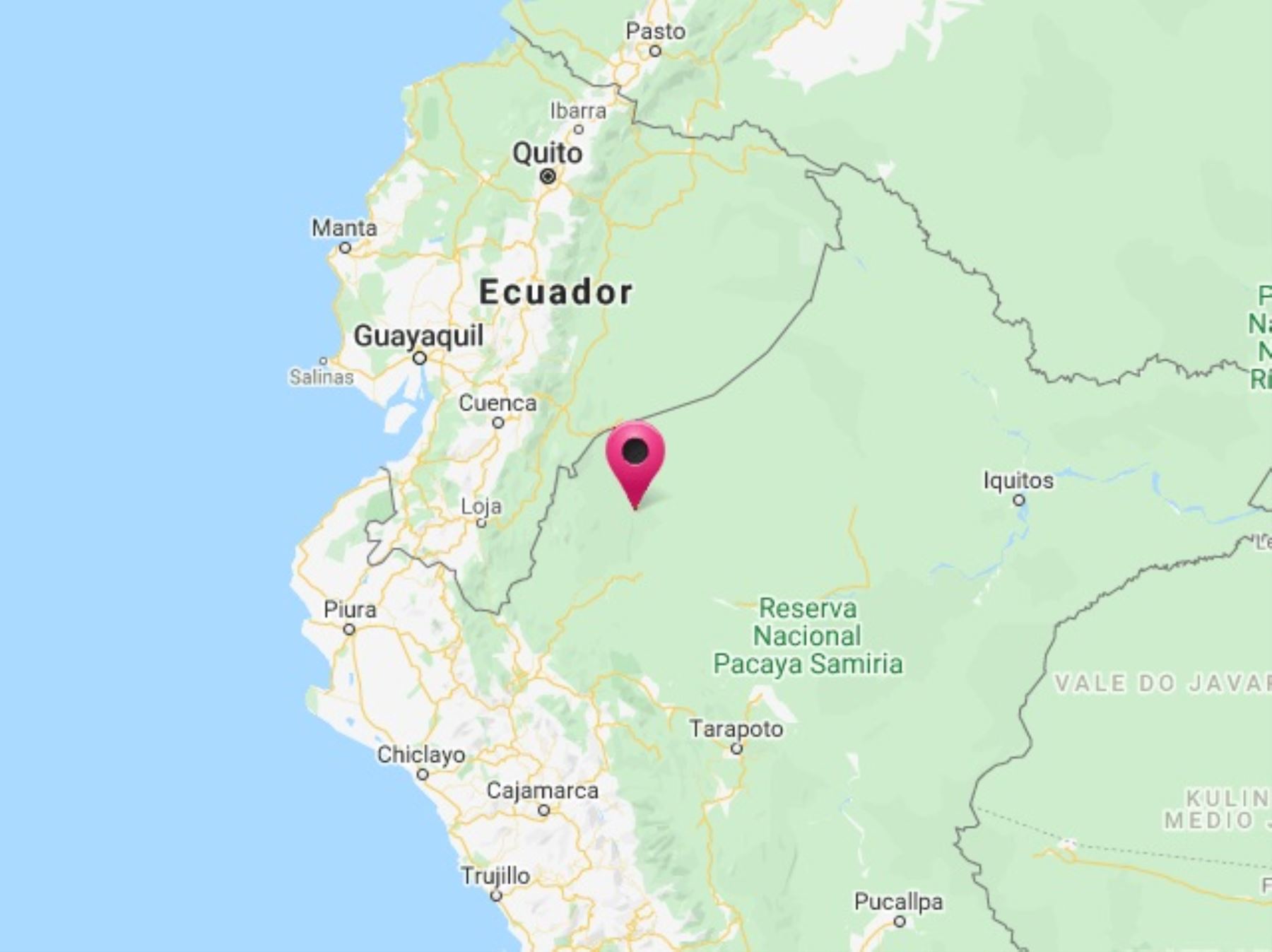La región Amazonas fue remecida esta mañana por temblor de magnitud 4.