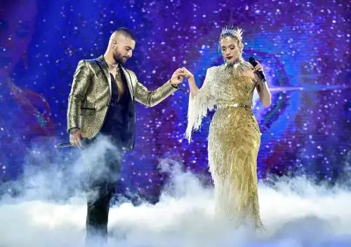 JLO y Maluma estrenarán película para el Día de San Valentín. AFP