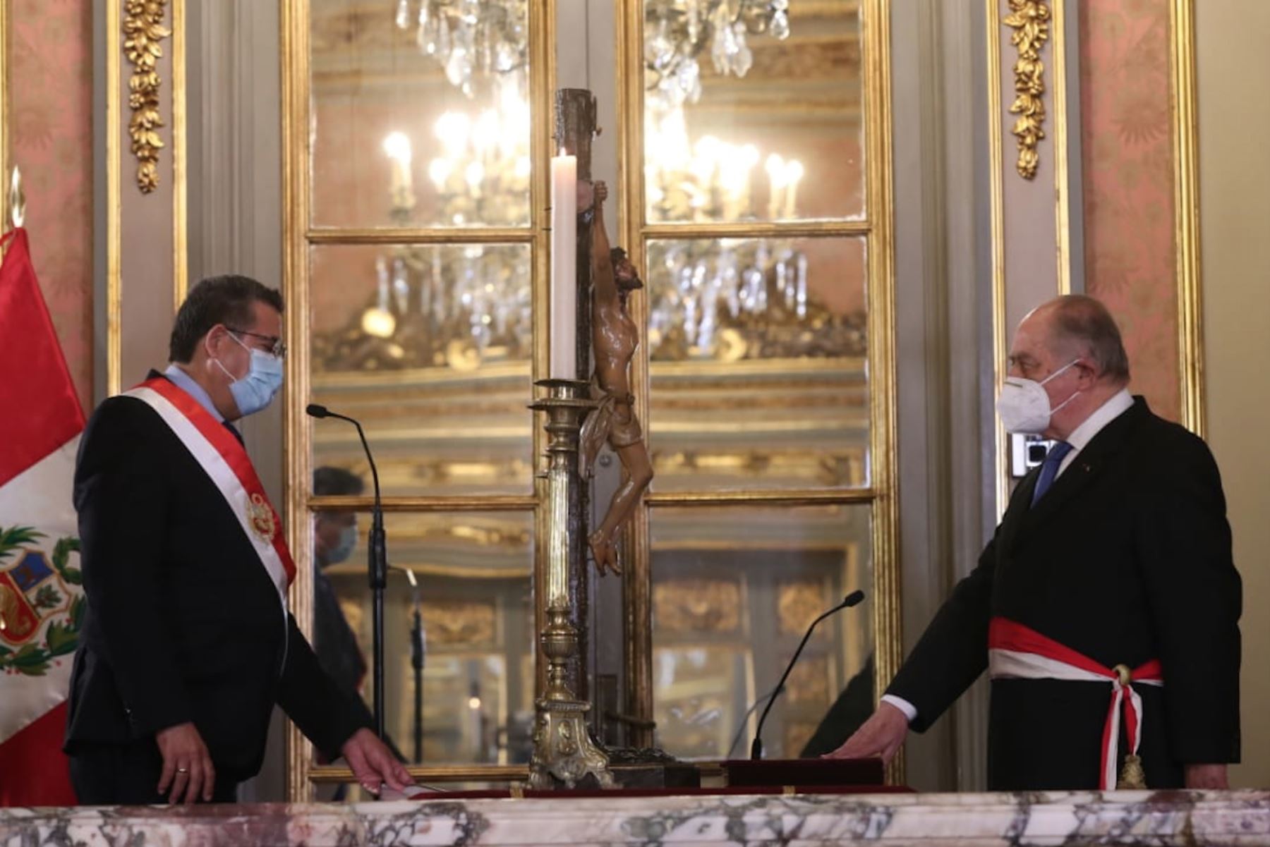 Ántero Flores Aráoz, juramenta como presidente del Consejo de Ministros.

Foto:ANDINA / Presidencia