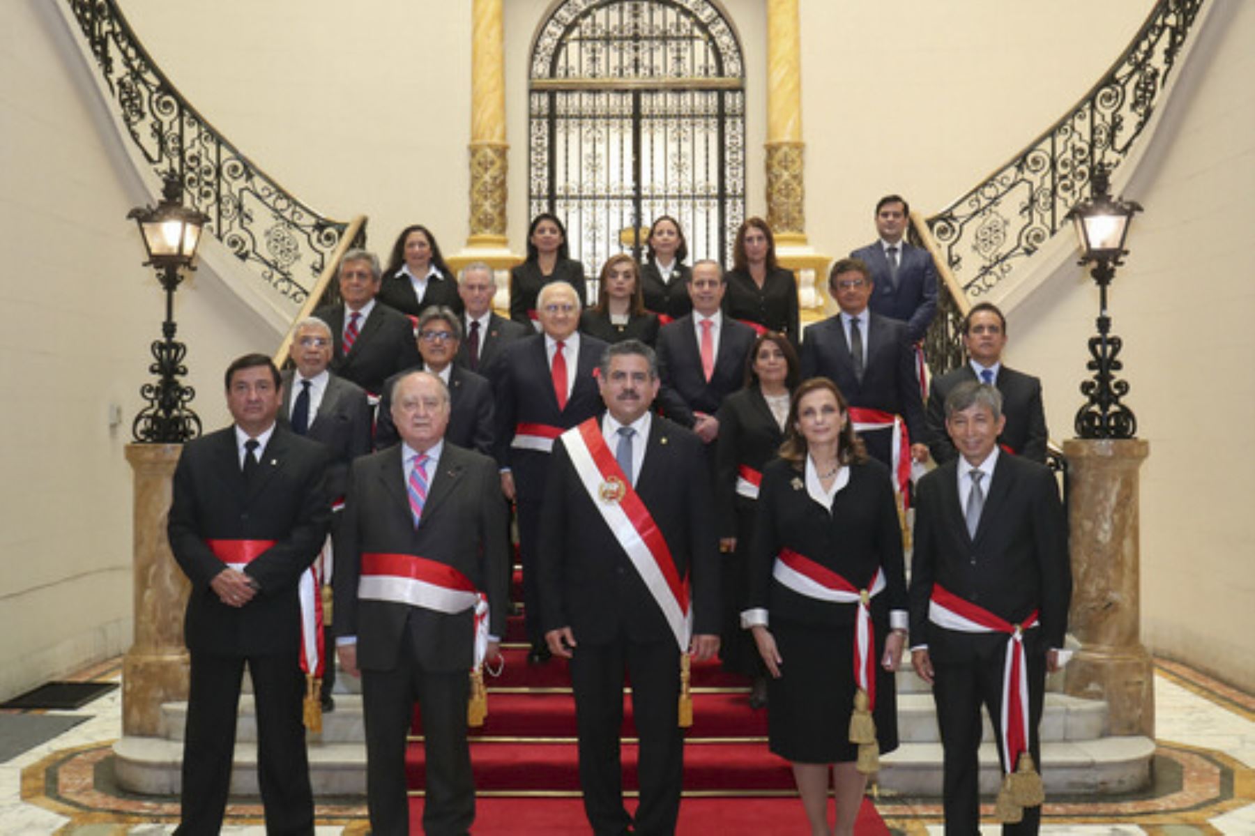 Gabinete ministerial encabezado por Ántero Flores-Aráoz. Foto: ANDINA/Prensa Presidencia