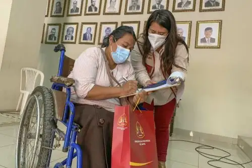 Un total de 18 asociaciones de personas con habilidades diferentes del Santa (Áncash) recibieron mascarillas. Foto: ANDINA/Difusión