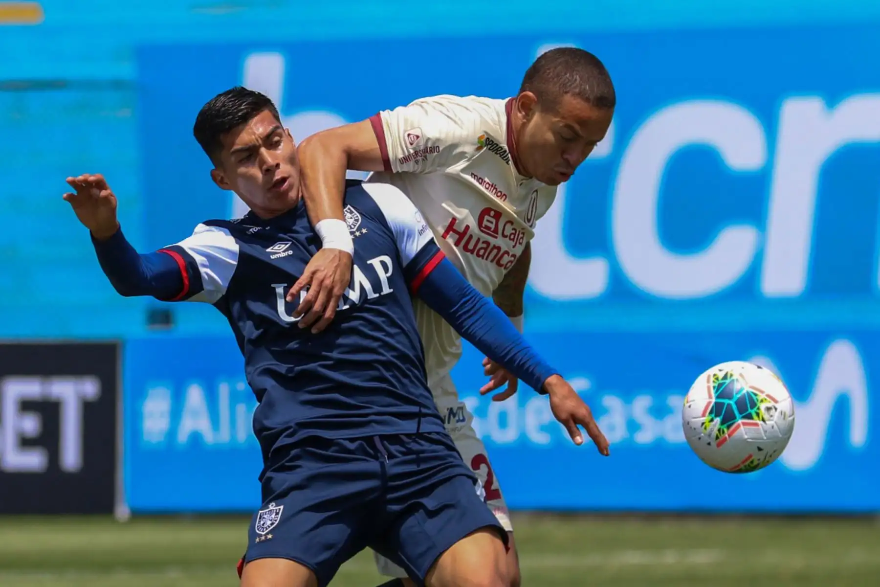 Universitario y San Martín chocan por la sexta jornada de la fase 2, en el estadio Alberto Gallardo. Foto: Liga 1