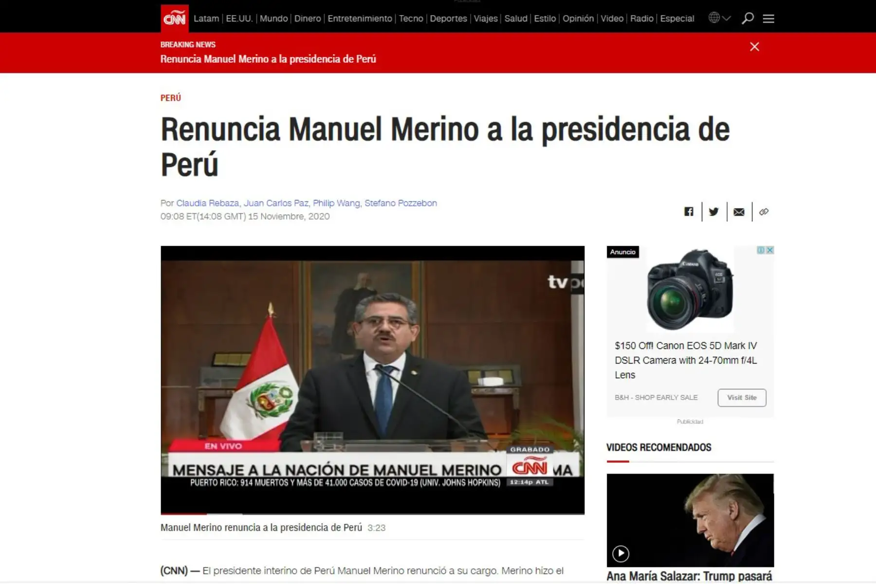 ANDINA/Difusión