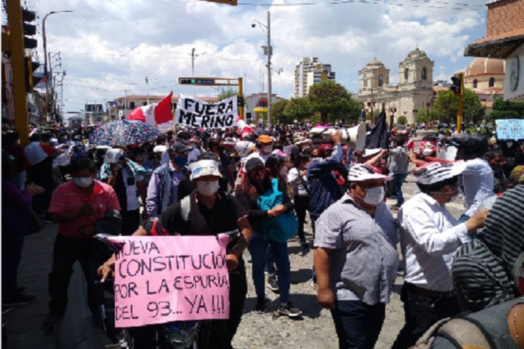 Lima y otras ciudades del país fueron escenario de manifestaciones sociales. Foto: ANDINA/Difusión