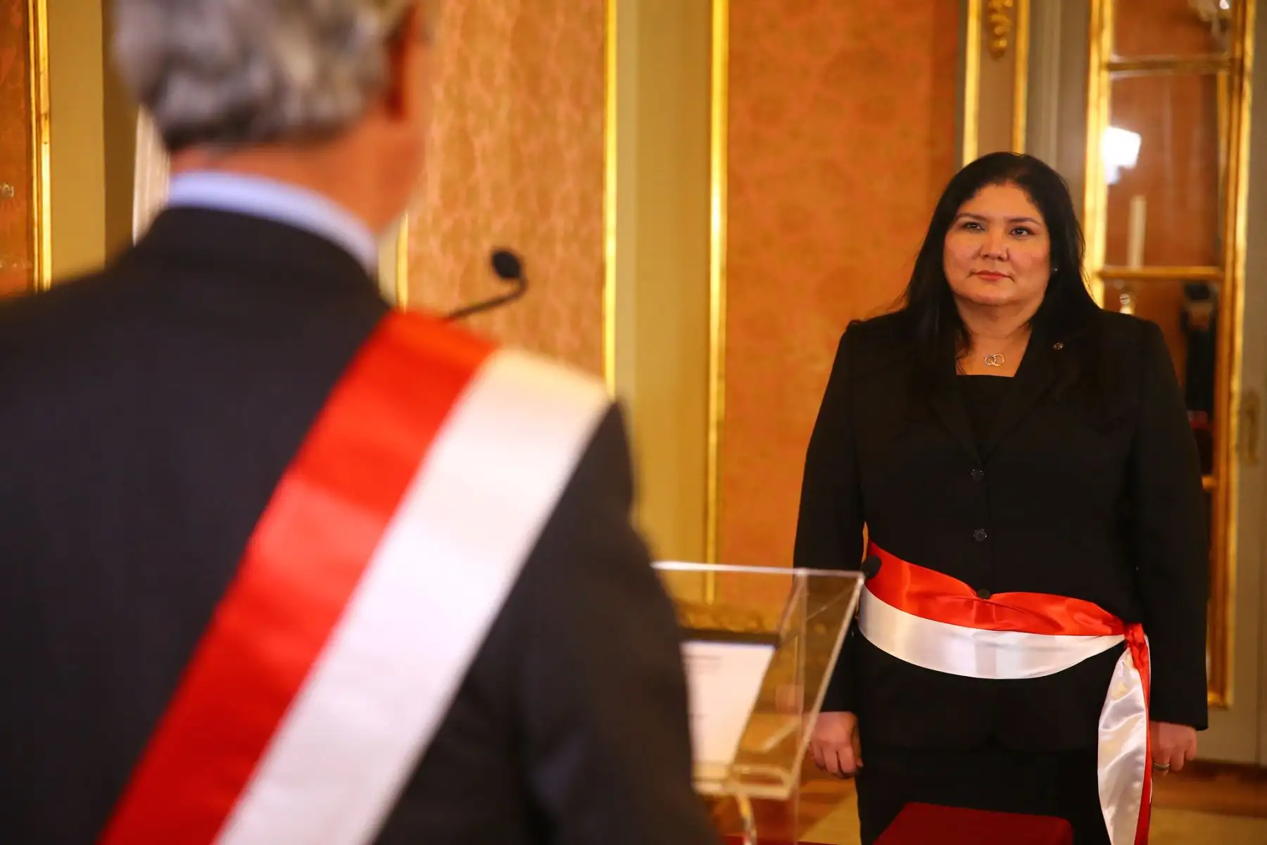 La flamante ministra de Defensa, Nuria Esparch, tiene amplia experiencia en el sector público. Foto: ANDINA/Prensa Presidencia