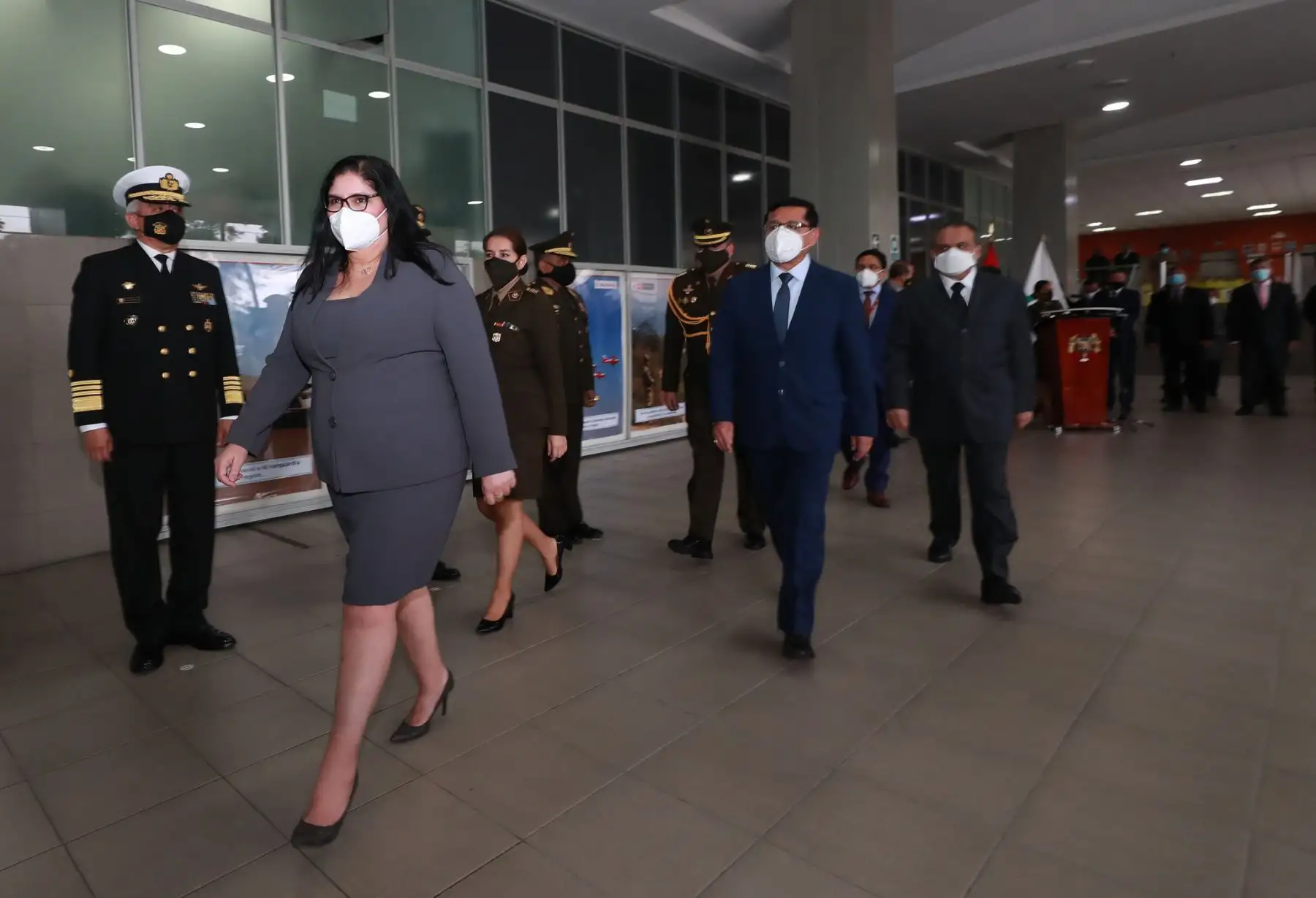Ceremonia de presentación de la ministra de Defensa Nuria Esparch. Foto: Mindef