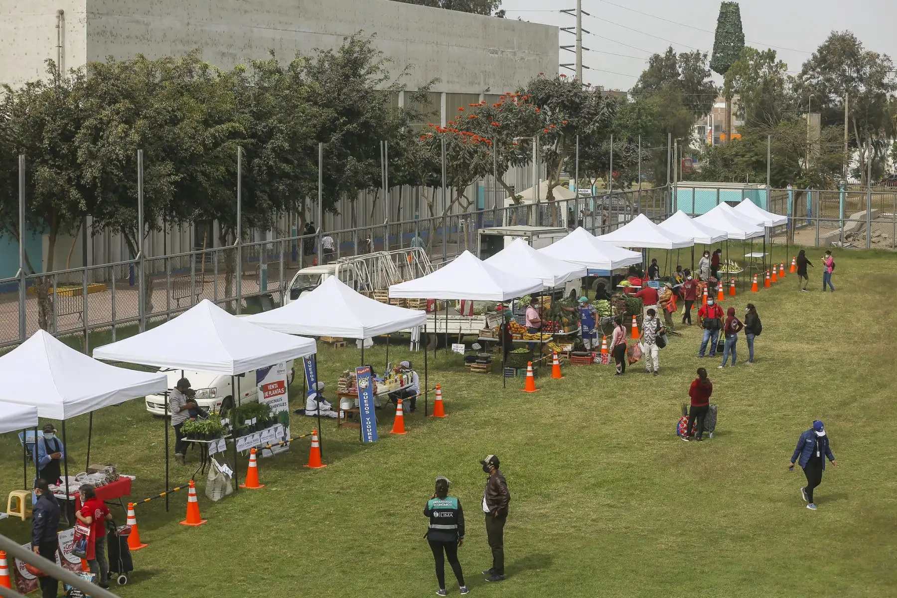 Municipalidad Metropolitana de Lima presenta mercado mayorista móvil en Los Olivos. Foto: MML