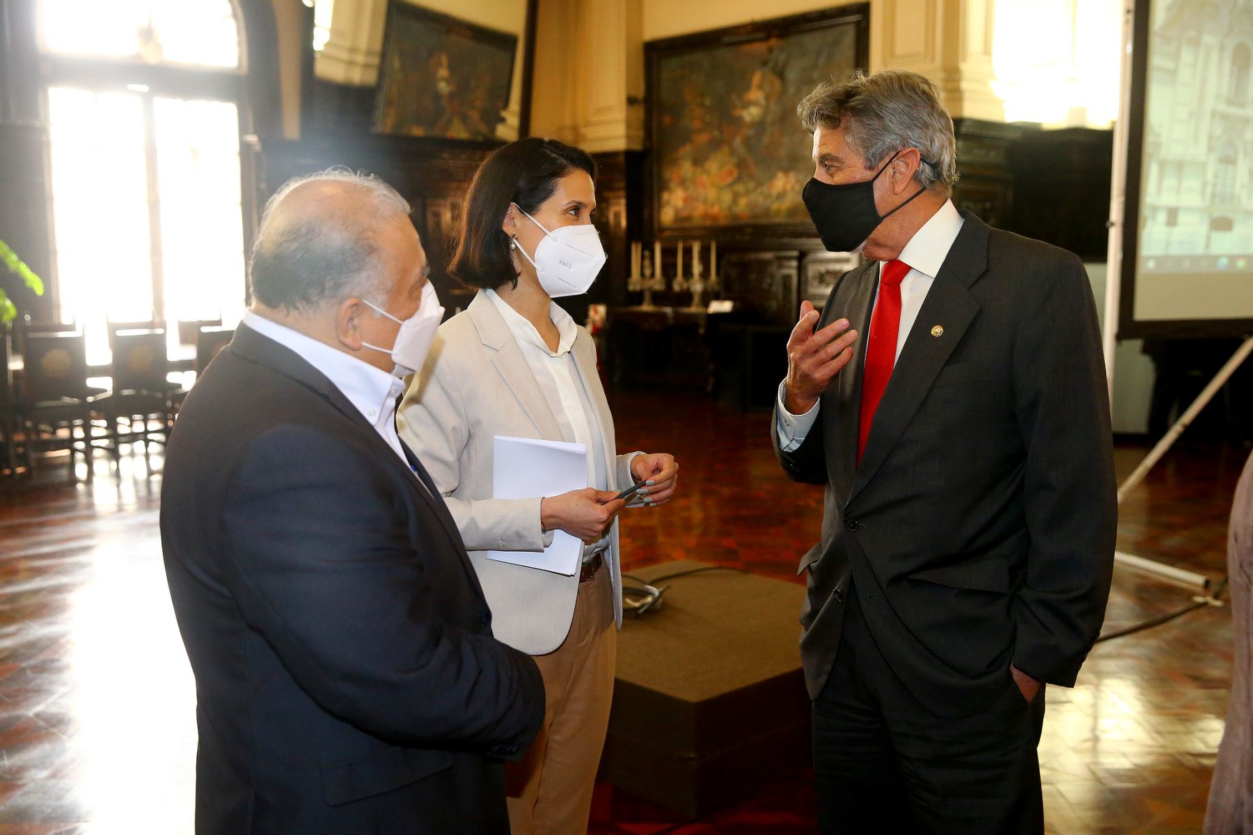 En Palacio de Gobierno, el presidente de la República, Francisco Sagasti, lidera primer Consejo de Ministros. Foto: ANDINA/Presidencia