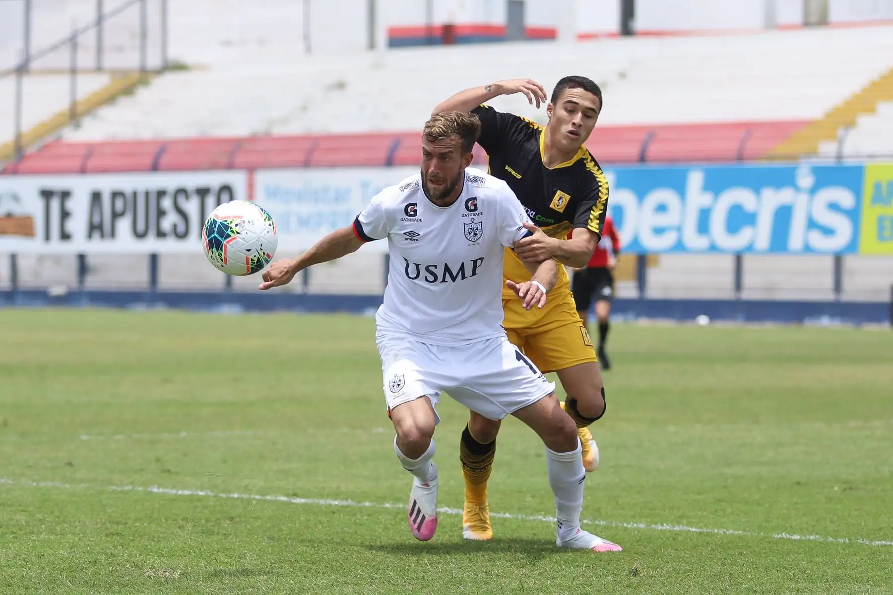San Martín se enfrenta ante Cantolao por la octava jornada de la fase 2 de la Liga 1, en el estadio Iván Elías Moreno. Foto: Liga 1